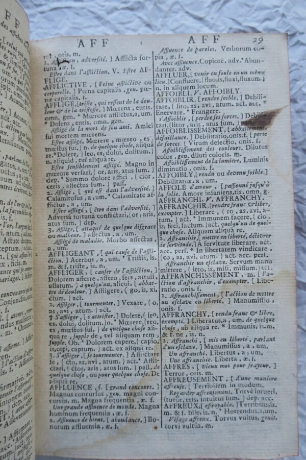 Latin   Le Petit Apparat Royal, ou Dictionnaire françois et latin 1757 – Image 6