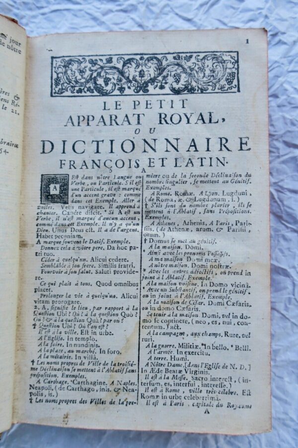 Latin   Le Petit Apparat Royal, ou Dictionnaire françois et latin 1757 – Image 7