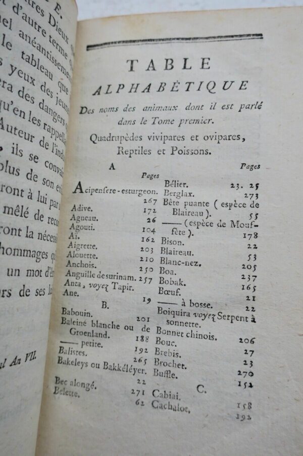 Leçons d'histoire naturelle sur les moeurs et sur l'industrie des animaux 1799 – Image 11