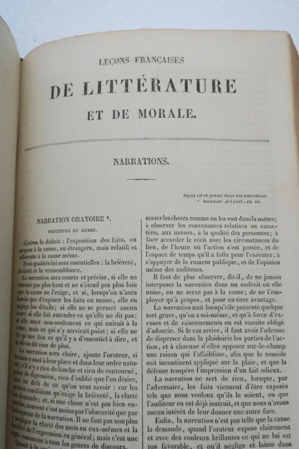 Leçons françaises de littérature et de morale reliure superbe tranches ciselées – Image 12