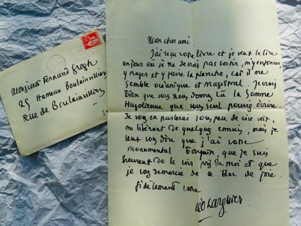 Léo Larguier lettre autographe