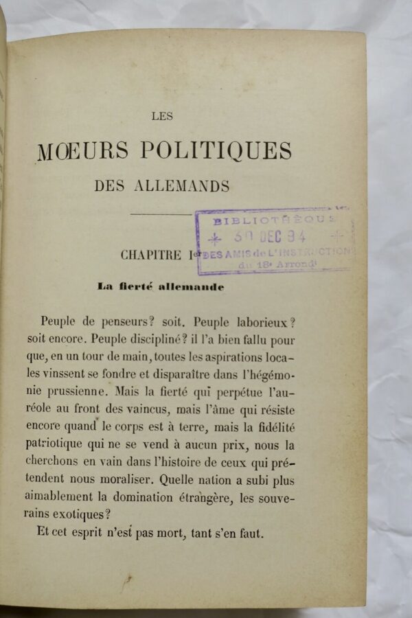 Les moeurs politique des allemands 1894 – Image 5