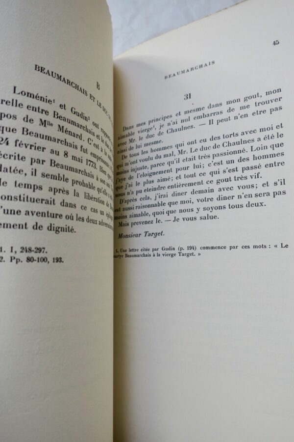 Lettres inédites de Beaumarchais, de Mme de Beaumarchais et de leur fille Eug.. – Image 3