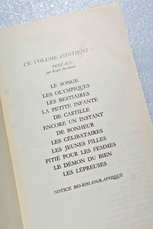 MONTHERLANT, Henri de Romans et oeuvres de fiction non théatrales – Image 7