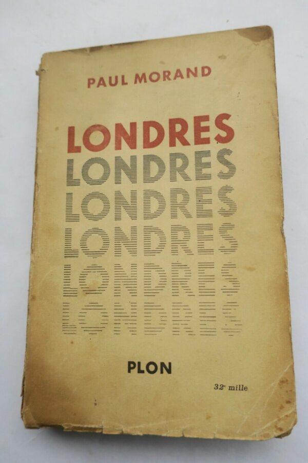 MORAND Londres 1933