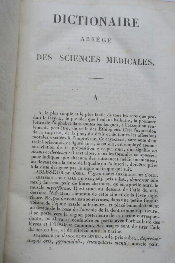 Médecine dictionnaire abrégé des sciences médicales PANCKOUCKE – Image 9