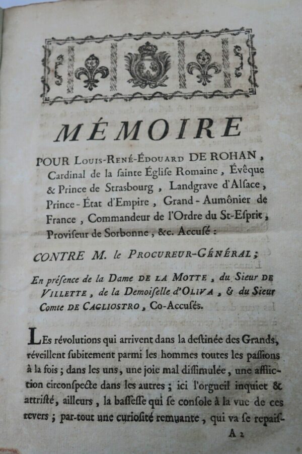 Mémoire pour de Rohan, cardinal 1786 affaire du Collier de la Reine – Image 13