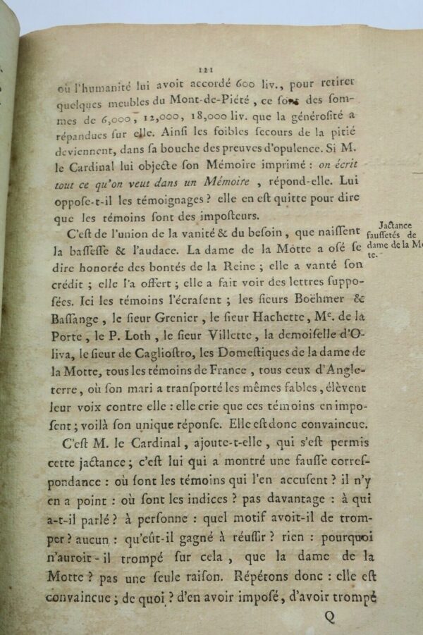 Mémoire pour de Rohan, cardinal 1786 affaire du Collier de la Reine – Image 9