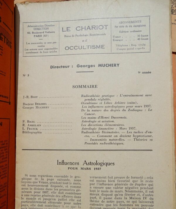 Occulto Il Chariot. Rivista Mensile Psicologia Sperimentale E Di Occulto – Image 15