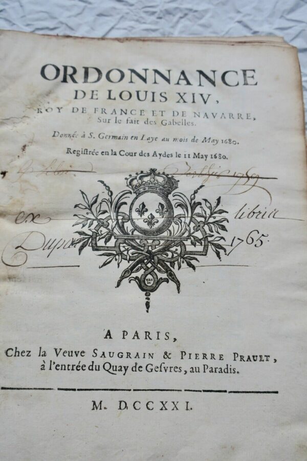 Ordonnances de Louis XIV, Roy de France et de Navarre 1720-1727 – Image 3