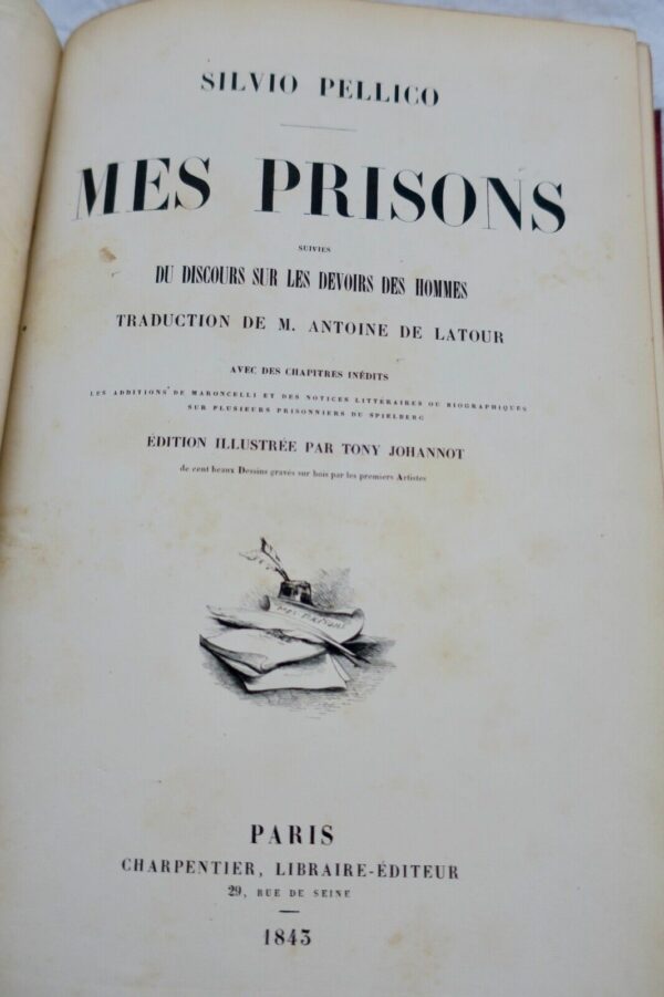 PELLICO  Mes prisons suivies du discours sur les devoirs des hommes 1843 – Image 14