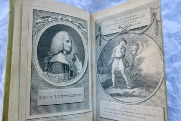 POETICAL WORKS OF GEORGE LORD LYTTELTON 1781 James Hammond 1787 William Collins – Image 3