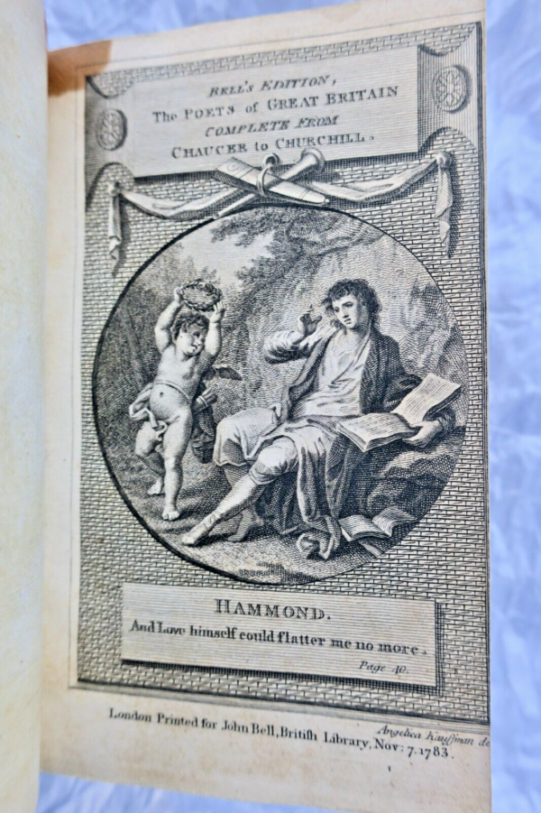 POETICAL WORKS OF GEORGE LORD LYTTELTON 1781 James Hammond 1787 William Collins – Image 9