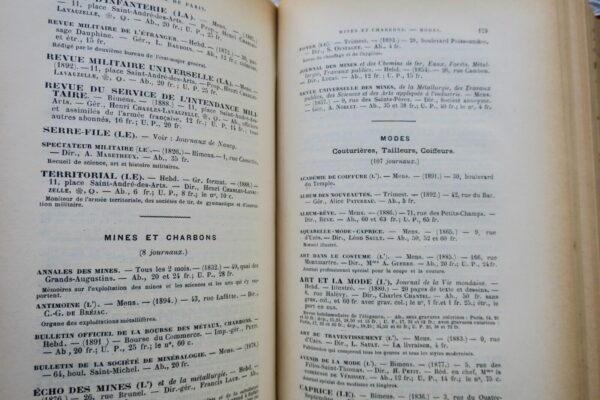 PRESSE - ANNUAIRE Annuaire de la Presse Française et du monde politique 1895 – Image 3