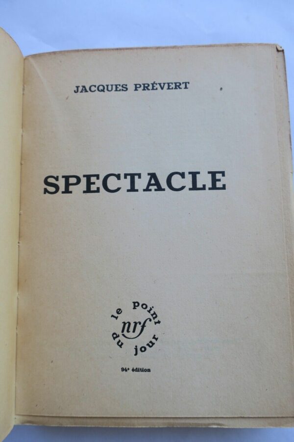 PREVERT JACQUES SPECTACLE 1953 – Image 3