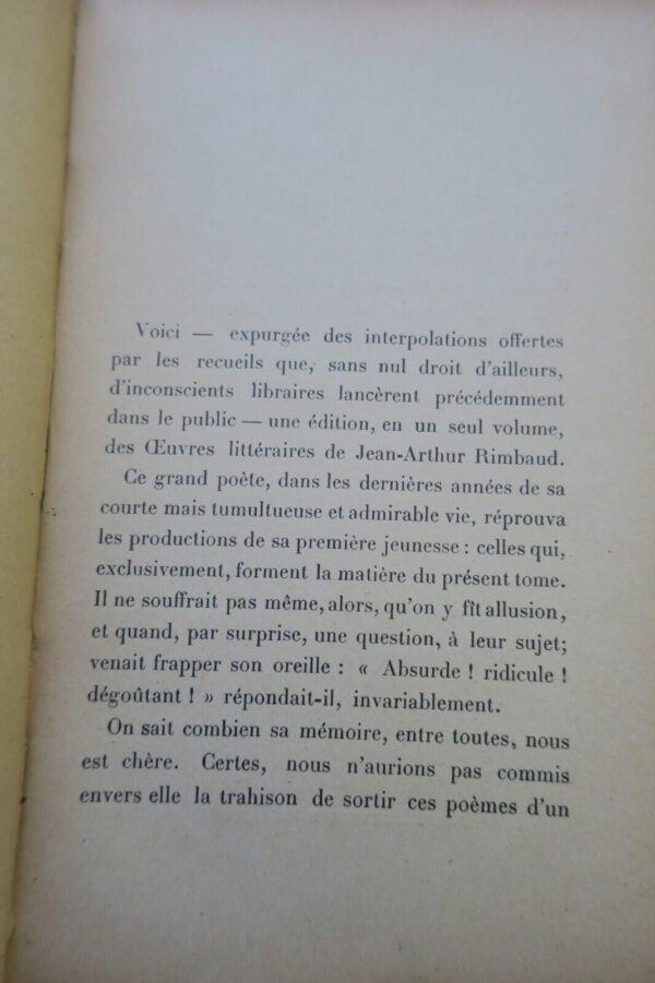 RIMBAUD Arthur Oeuvres de Jean-Arthur Rimbaud -1898 – Image 5