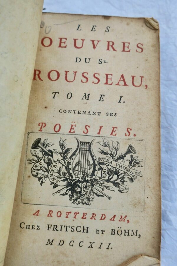 ROUSSEAU, Jean-Baptiste. Les Oeuvres du Sr Rousseau – Image 7