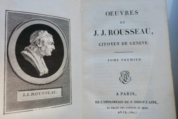 ROUSSEAU Œuvres Complètes DIDOT 1801 Moreau Le Jeune rel. Bozerian – Image 9