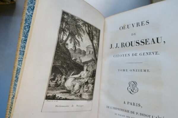 ROUSSEAU Œuvres Complètes DIDOT 1801 Moreau Le Jeune rel. Bozerian – Image 23