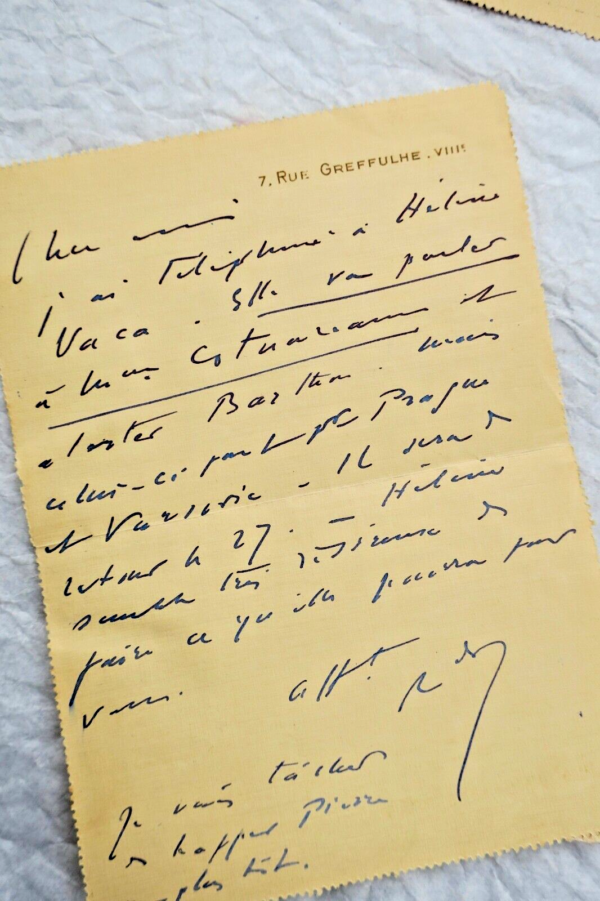 Renaldo HAHN (PROUST) lettres & cartes autographes manuscrites & signées – Image 6