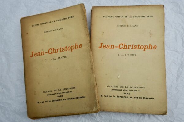 Romain Rolland Jean-Christophe Les Cahiers de la Quinzaine