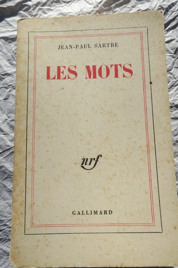 SARTRE JEAN PAUL LES MOTS GALLIMARD EO