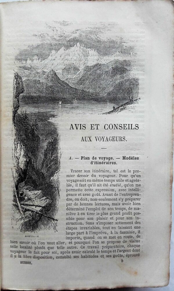 SUISSE JOANNE Itinéraire descriptif et historique de la Suisse 1865 – Image 3