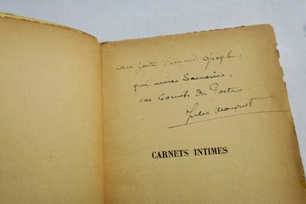 Samain Albert Carnets intimes - ex dono