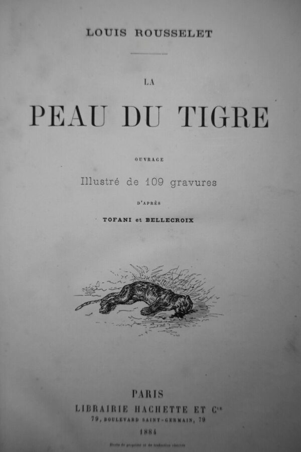 TIGRE Rousselet La Peau du Tigre Tofani – Image 10