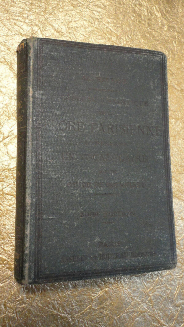 Tableau analytique de la flore parisienne 1885