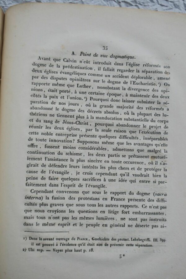 Théologie.. communions chrétiennes en général et de la réunion des églises 1833 – Image 5