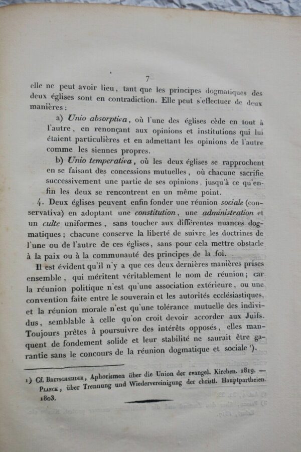 Théologie.. communions chrétiennes en général et de la réunion des églises 1833 – Image 8