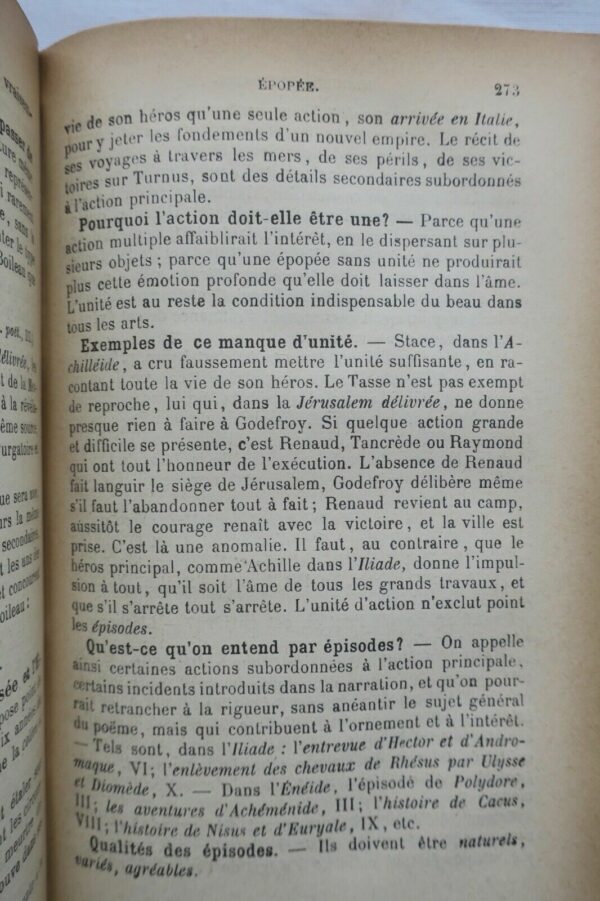 brevet Manuel littéraire cours de littérature 1886 – Image 4