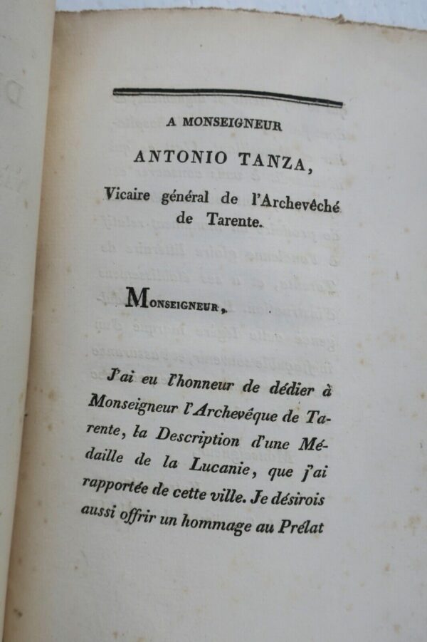 description d'un vase trouvé à Tarente 1814 – Image 6