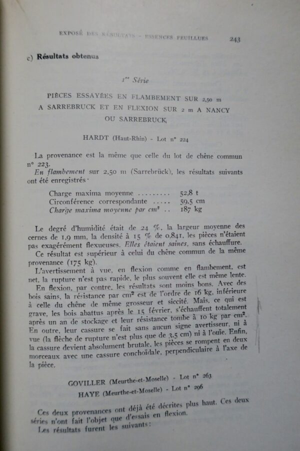 étude de la résistance mécanique des bois de mine 1958 – Image 7