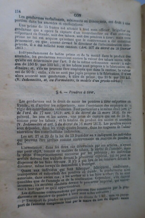 gendarmerie Dictionnaire de la gendarmerie à l'usage.. 1873 – Image 5