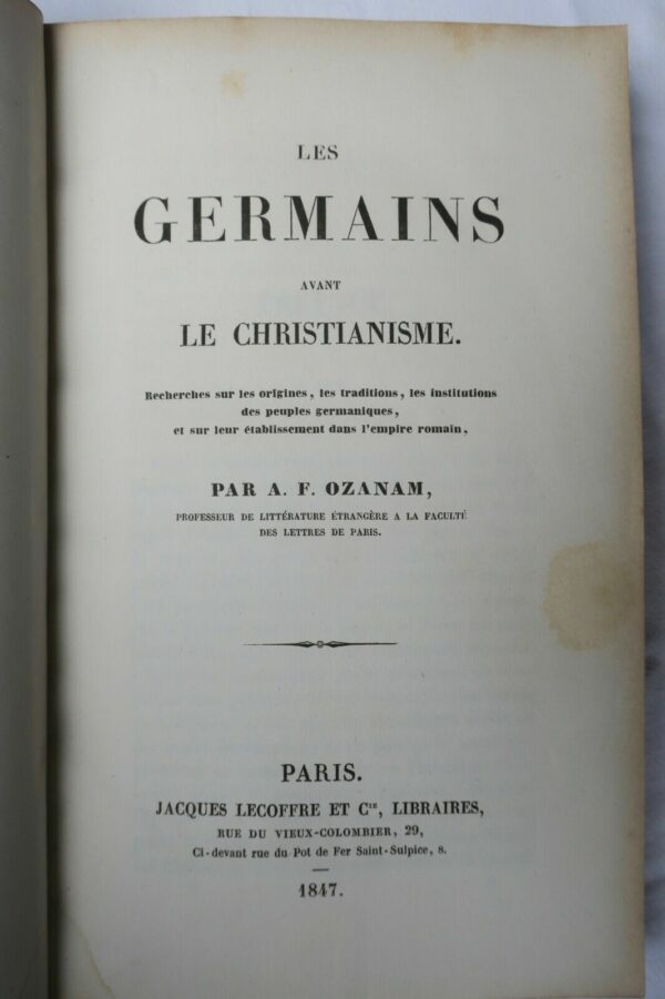 germains avant le christianisme 1847 – Image 7