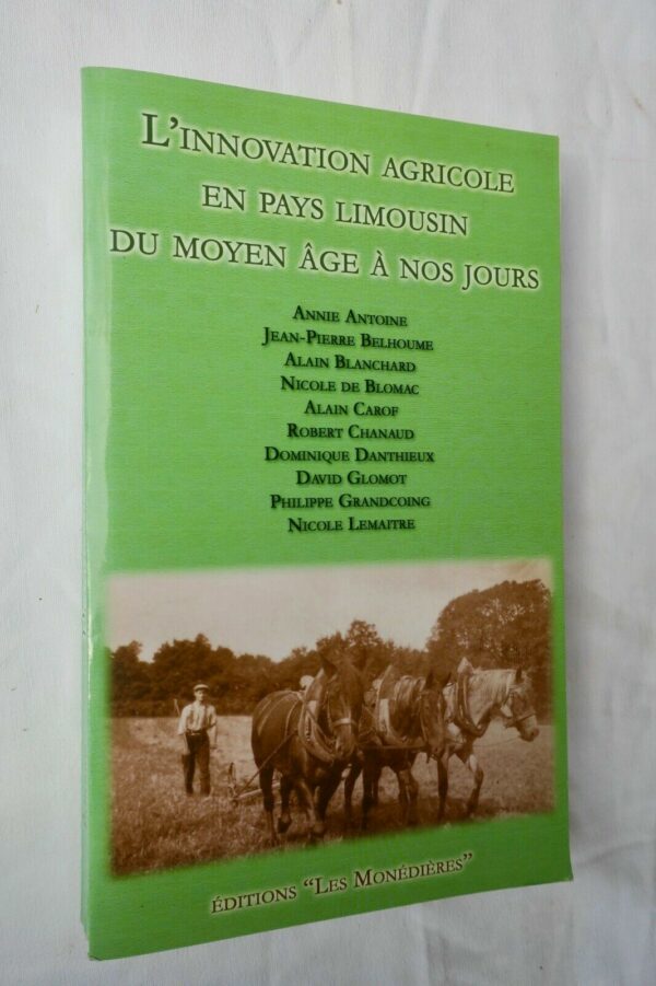 innovation agricole en pays limousin du moyen âge à nos jours