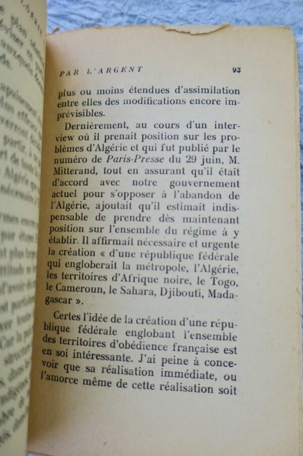 Algérie trahie par l'argent. Réponse à M. Raymond Aron 1957 – Image 3