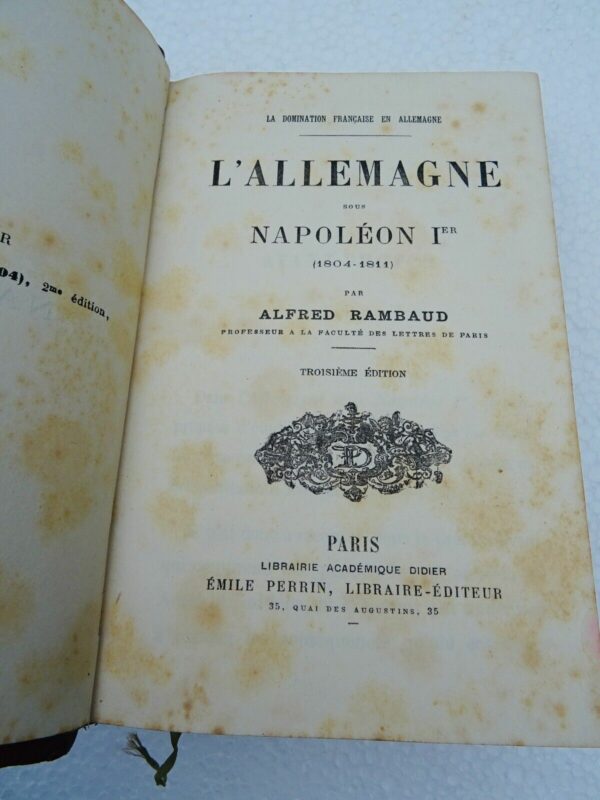 Allemagne RAMBAUD ALLEMAGNE SOUS NAPOLEON 1er 1804 - 1811 – Image 3