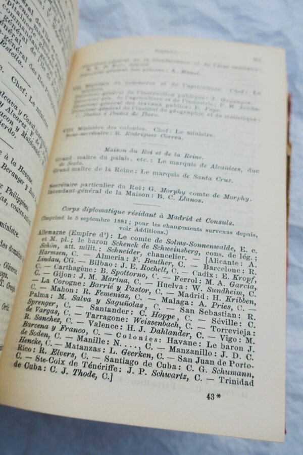 Almanach de Gotha 1882 Annuaire généalogique, diplomatique et statistique... – Image 4