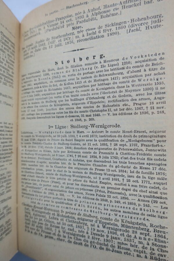 Almanach de Gotha . Annuaire Généalogique , Diplomatique et Statistique 1910 – Image 6