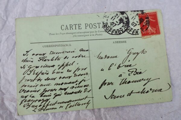 Arman de Caillavet carte postale autographe manuscrite & signée – Image 3