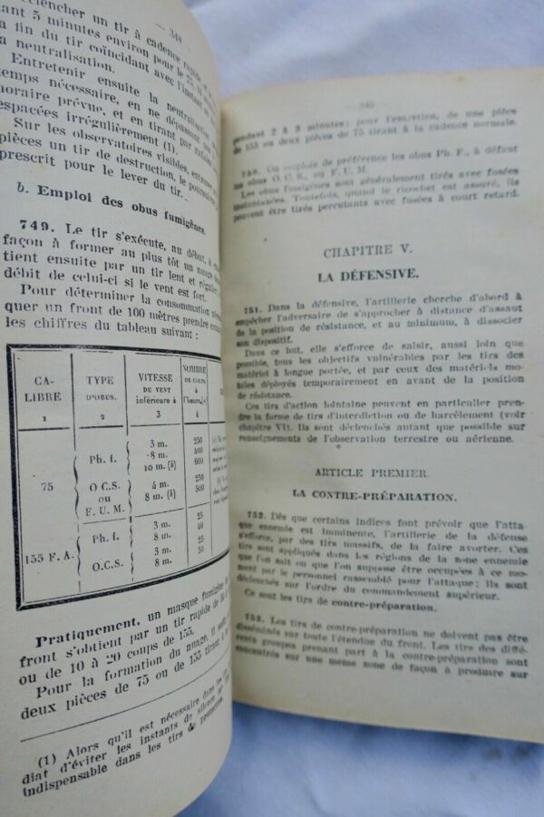 Artillerie Instruction Générale sur le Tir de l'Artillerie. 1939 – Image 3