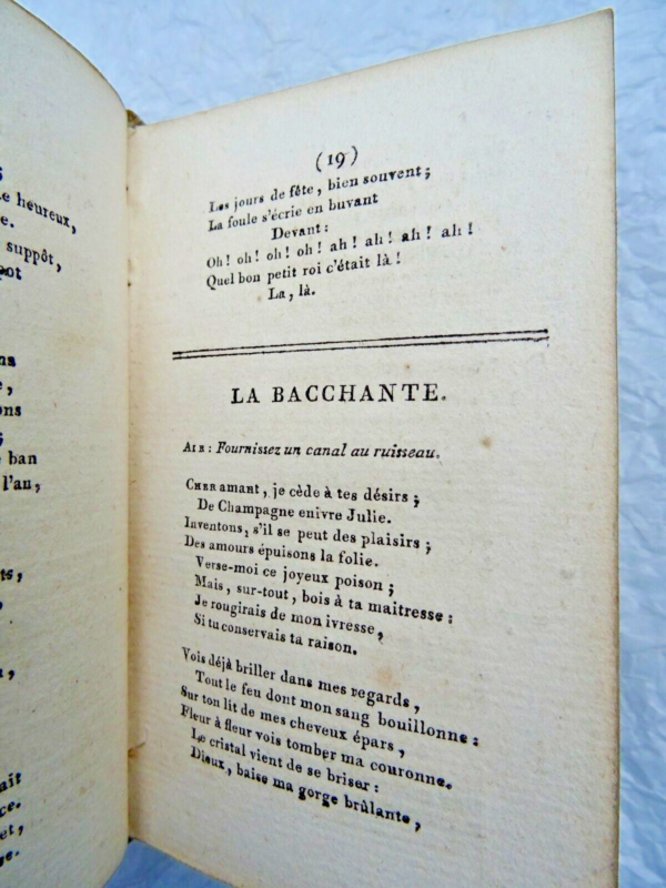 BERANGER Chansons, par J. P. de Beranger, édition de 1823 – Image 5