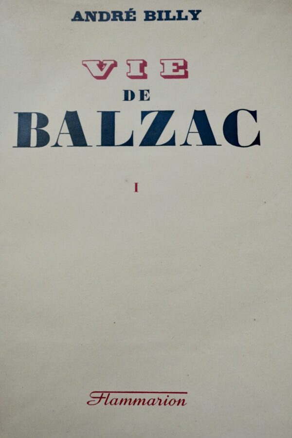 BILLY, VIE DE BALZAC 1944 – Image 3