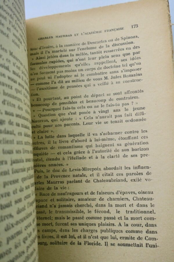 BORDEAUX, Henry. Charles Maurras et l'Académie Française + dédicace – Image 4