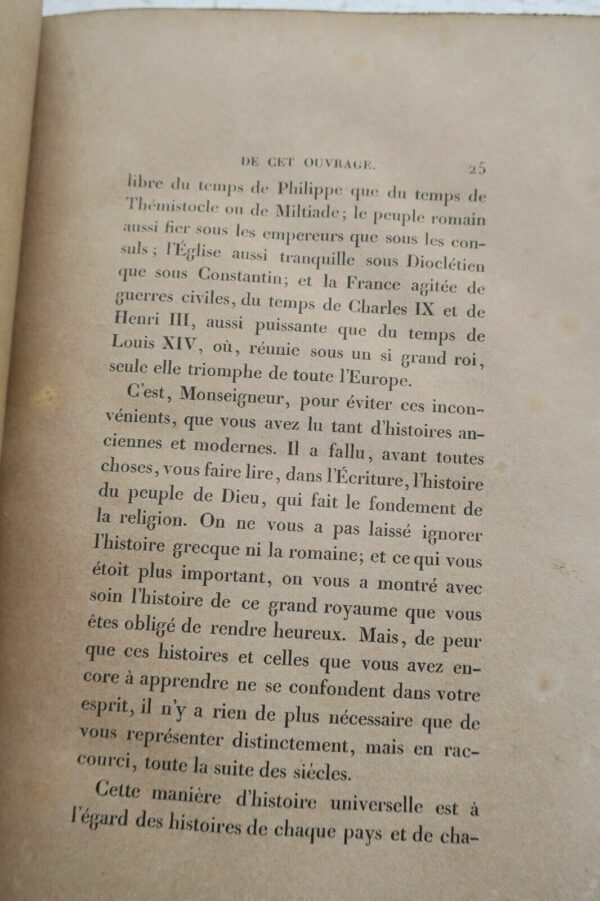 Bossuet Discours sur l'histoire universelle 1825 – Image 9