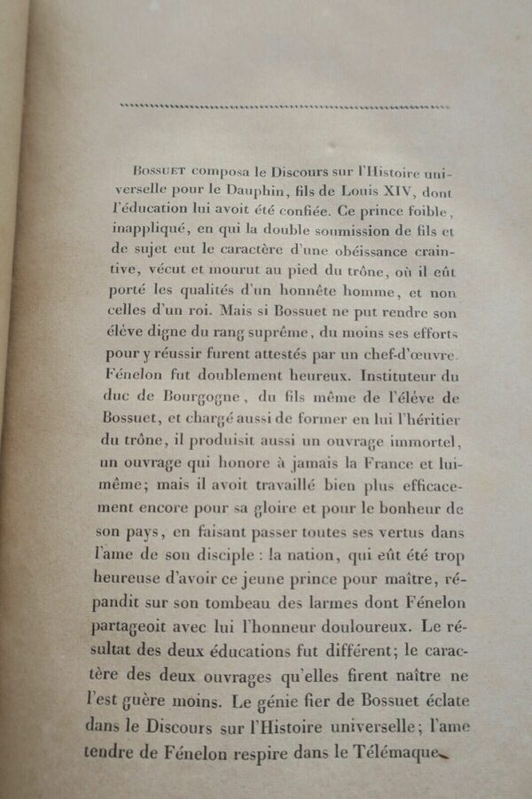 Bossuet Discours sur l'histoire universelle 1825 – Image 10