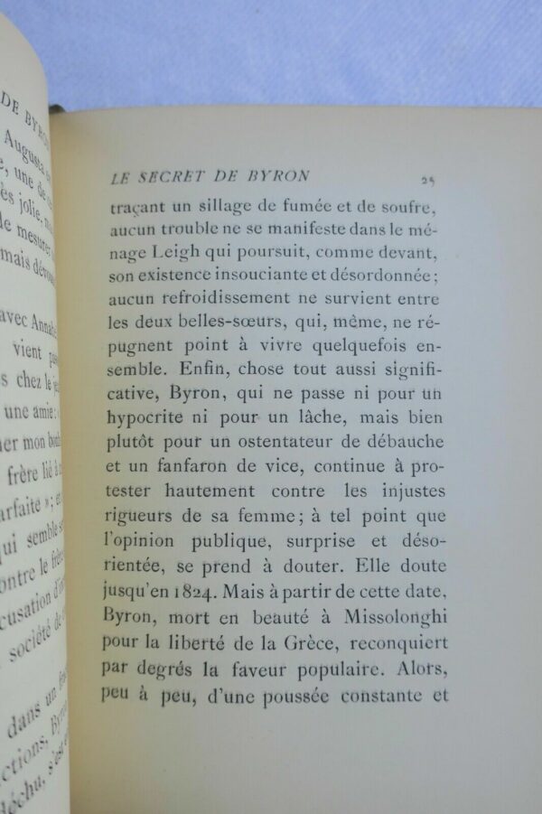 Byron VIVIE de REGIE secret de Byron 1927 – Image 6